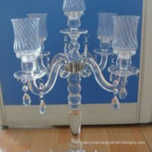 3arms crystal candle holder for wedding centerpieces